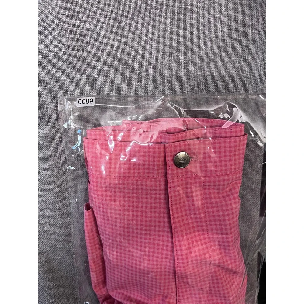 Peter Millar Mens Pink Gingham Performance Golf Shorts Size 32 Stretch Plaid